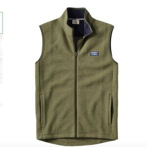 L.L. Bean Men's Lakewashed Double-Knit Vest XL Olive Green